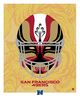 1 of 1 Niners Stylized Graphic Print - Benefitting Non-Profits Serving API Community