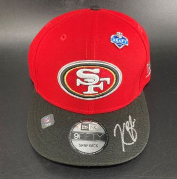 NFL - 49ers Kaelon Black Signed Hat With 2026 Draft Pin
