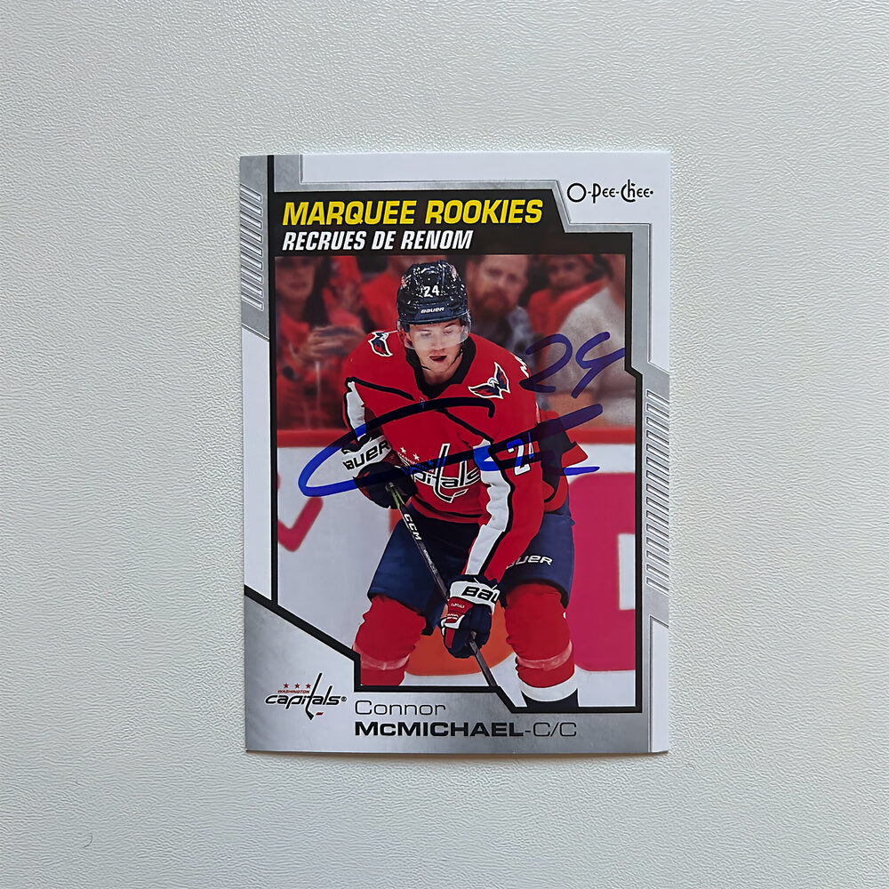 2021-22 OPC Marquee #622 CONNOR MCMICHAEL Autographed Rookie Card