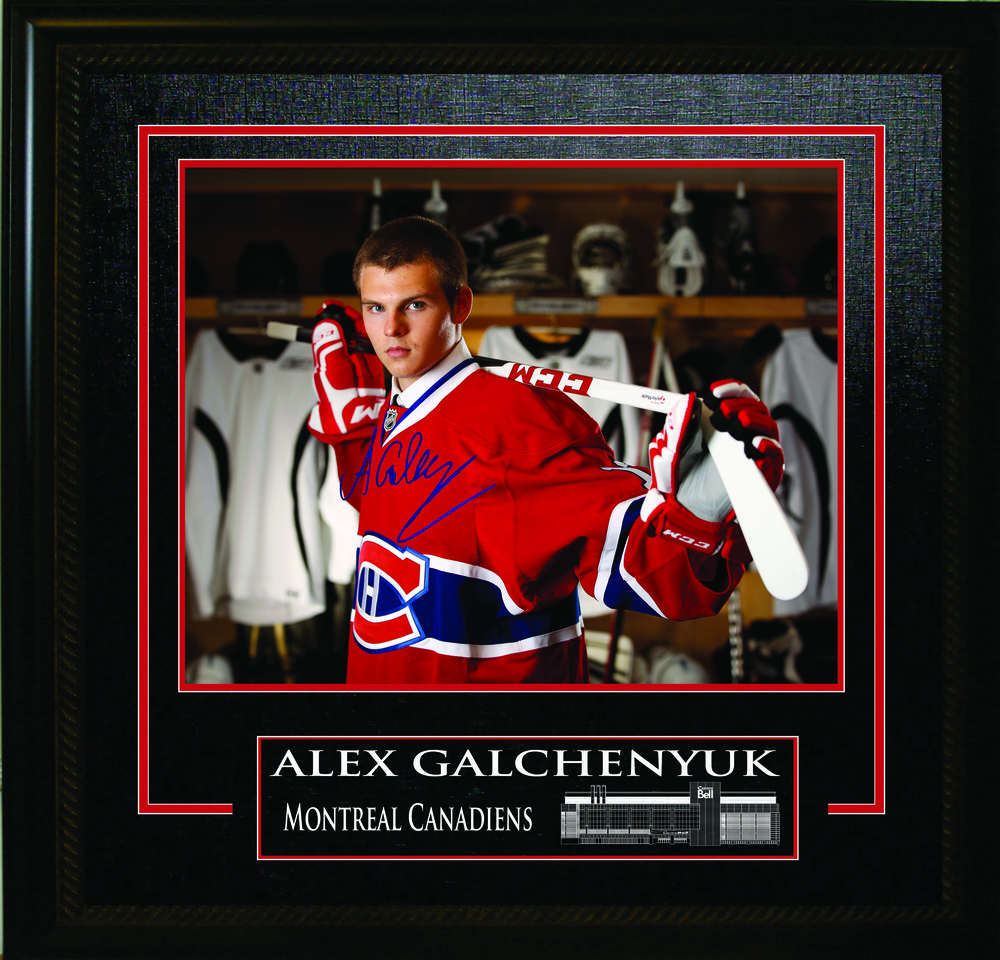 Alex Galchenyuk Signed 16x20 Etched Mat 2012 Draft Photo Canadiens