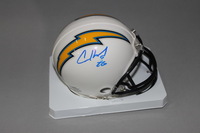 Chargers - Casey Hayward signed Chargers mini helmet (smudged signature)