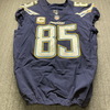 STS - Chargers Antonio Gates Game Worn Jersey (11/19/17) Size 46 W/ Captains Patch