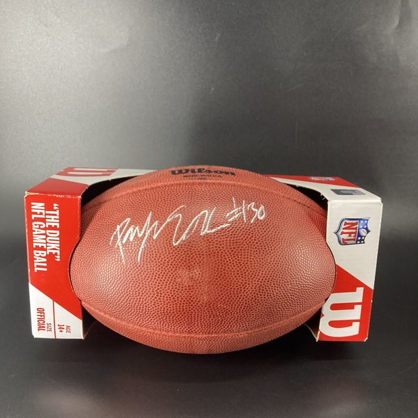 NFL - Steelers Daijun Edwards Signed Authentic Football