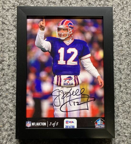 HOF - Bills Jim Kelly NFL Auction Exclusive Signed 5x7 Photo Individuall...