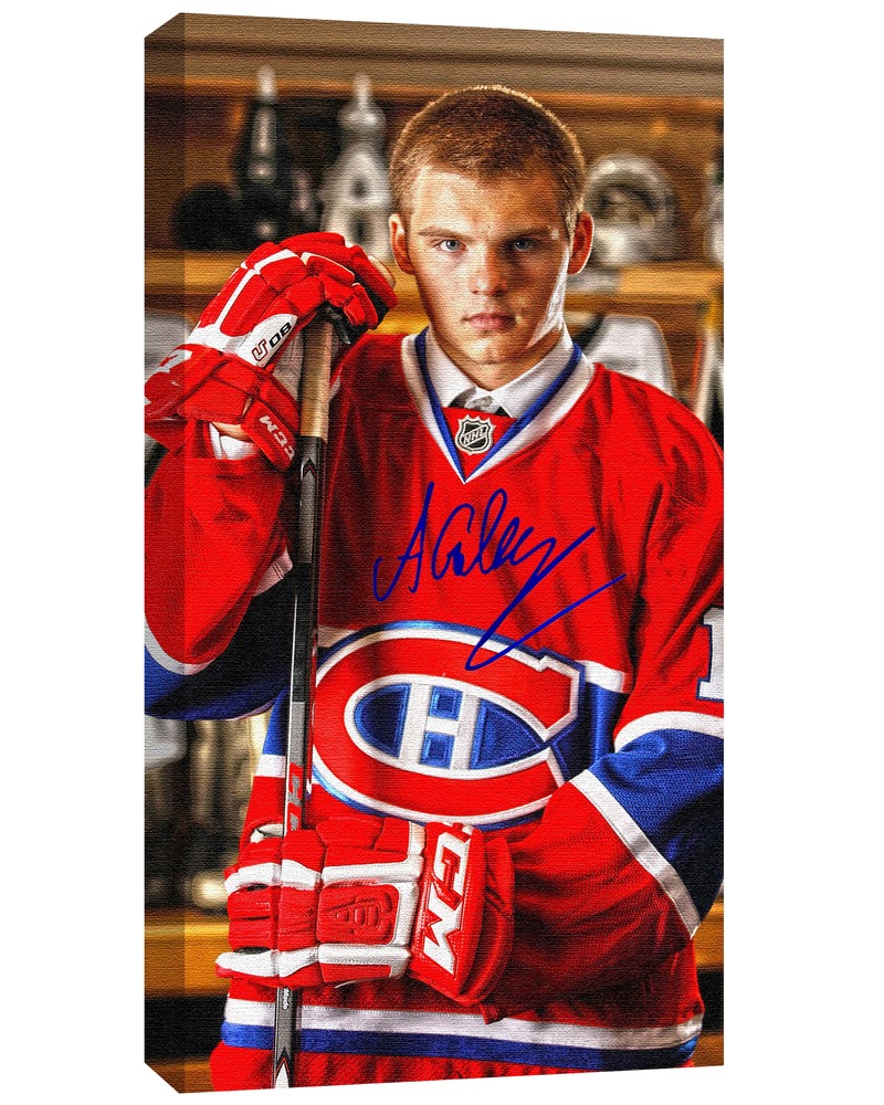 Alex Galchenyuk - Signed 14x28 Canvas - 2012 Draft Photo Canadiens