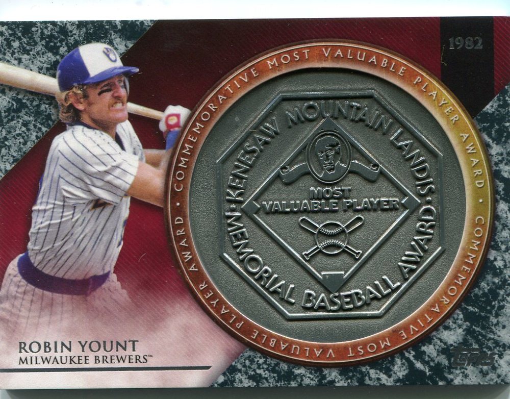 2017 Topps Update MVP Award Relics #MVPRRY Robin Yount