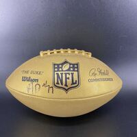 NFL - Eagles Anim Dankwah Signed Gold Composite Football