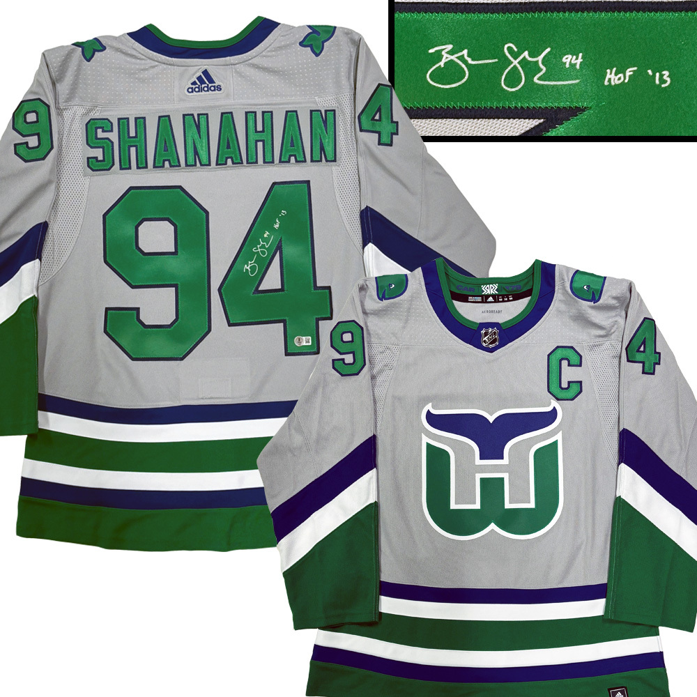BRENDAN SHANAHAN Signed Hartford Whalers Reverse Retro Adidas PRO Jersey - HOF'13