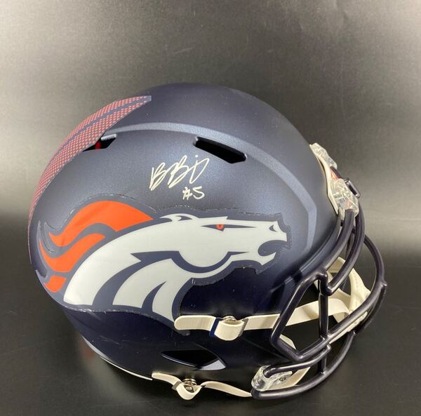 Broncos - Baron Browning Signed Replica Helmet
