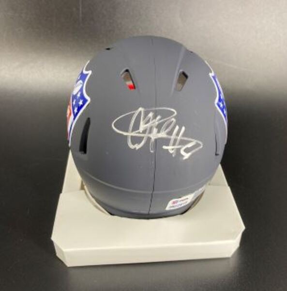 NFL - Giants Colton Hood Signed NFL Shield Mini Helmet