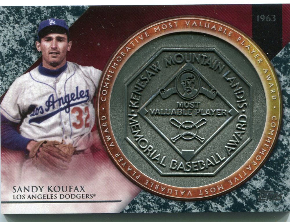2017 Topps Update MVP Award Relics #MVPRSK Sandy Koufax