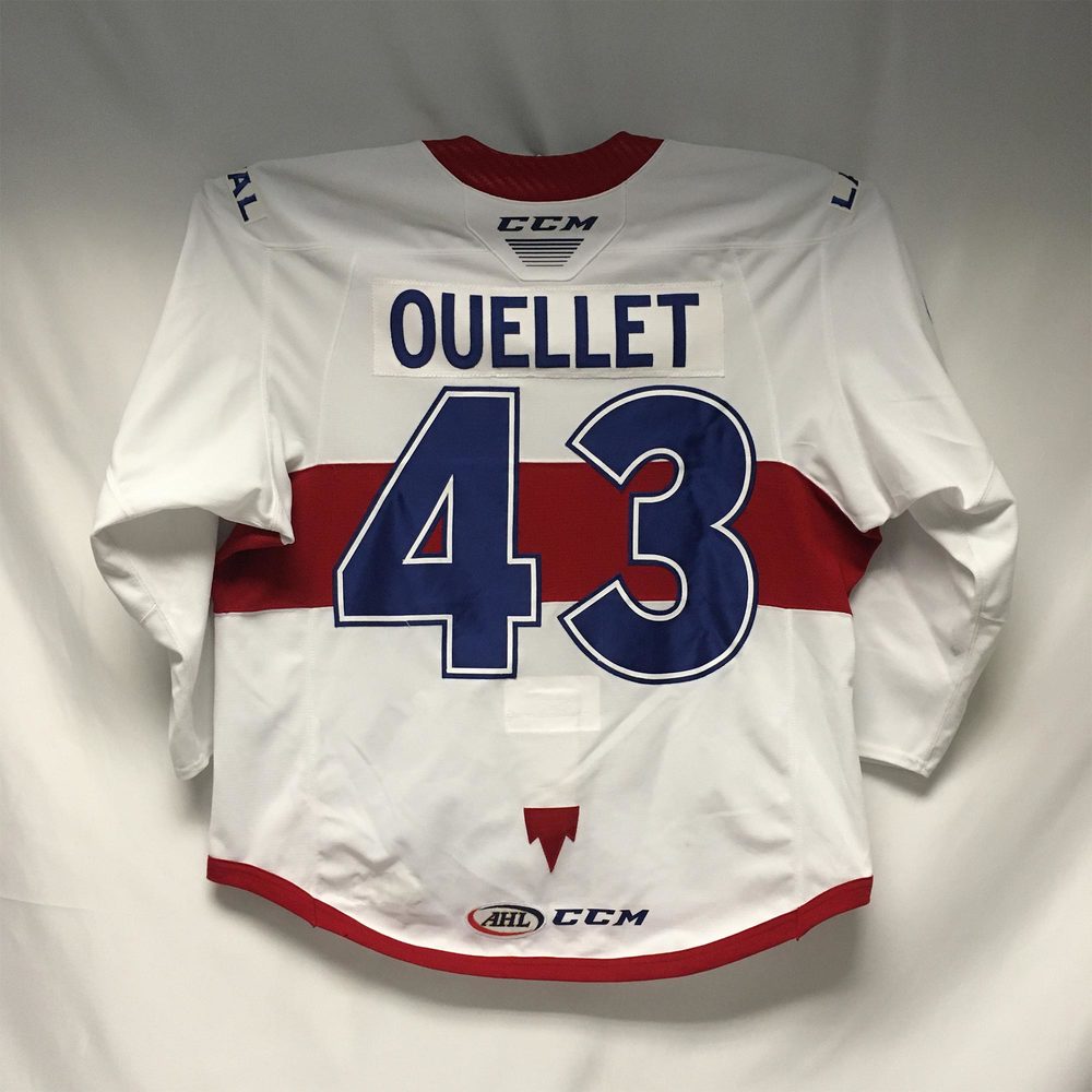 AHL Authentic 201920 Laval Rocket Captains Jersey Worn by 43 Xavier
