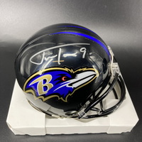 NFL - Ravens Justin Tucker Signed Mini Helmet