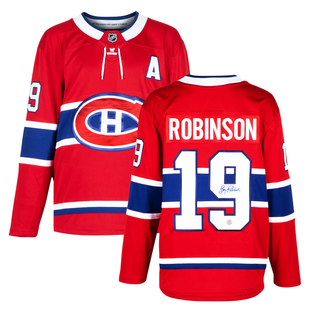 Larry Robinson Autographed Montreal Canadiens Red Fanatics Breakaway Jersey