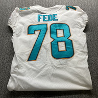 NFL - Dolphins Terrance Fede Game Cut Jersey Size 44