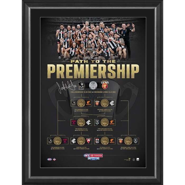 Photo of Scott Pendlebury Signed 2023 Premiership Coin Display