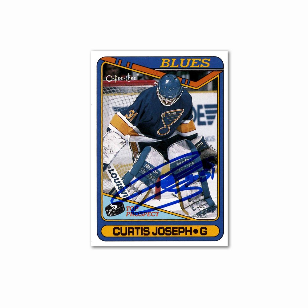 Curtis Joseph Autographed 1990-91 O-Pee-Chee Hockey #171 Rookie Card