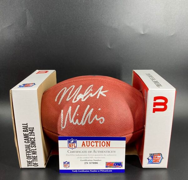 NFL - Packers Malik Willis Signed Authentic Football