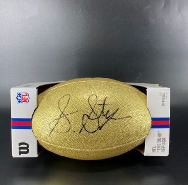 NFL - Commanders Sonny Styles Signed Gold Composite Football