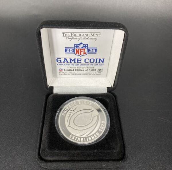 Bears Silver Plated Flip Coin 
