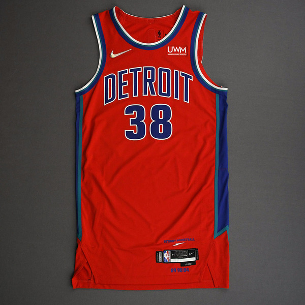 Saben Lee Detroit Pistons City Edition Jersey Dressed, Did Not