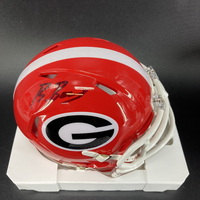 NFL - Georgia Brock Bowers Signed Mini Helmet