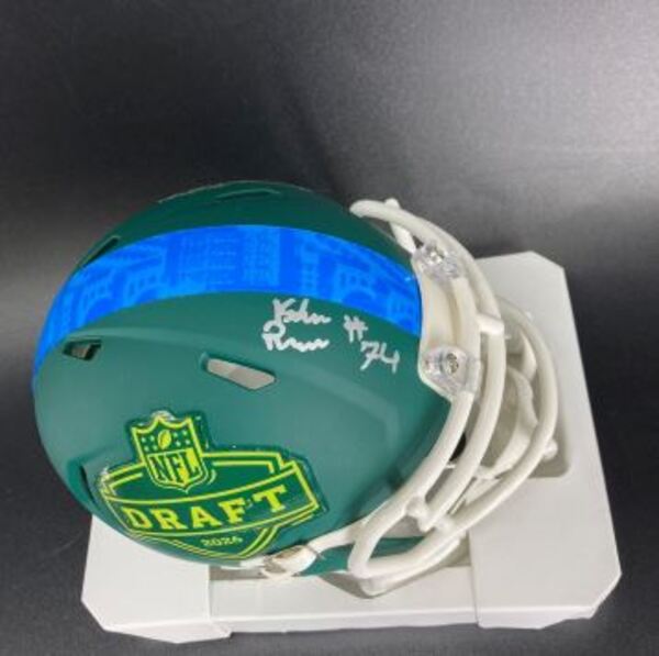 NFL - Dolphins Kadyn Proctor Signed NFL Draft Mini Helmet