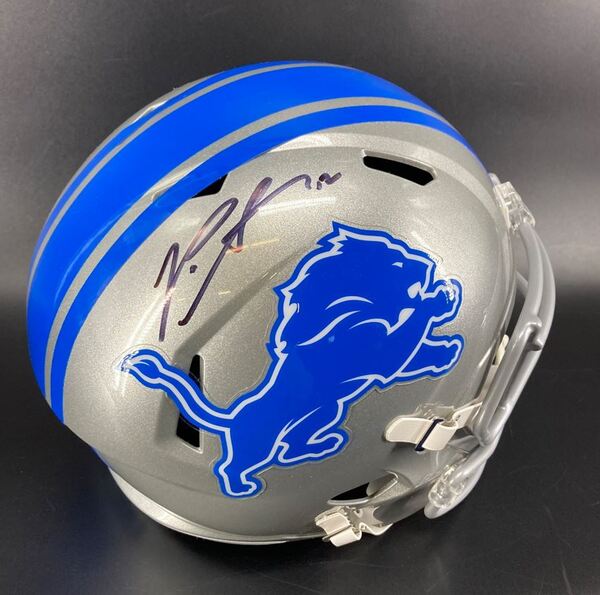 Lions - Penei Sewel Signed Replica Speed Helemt