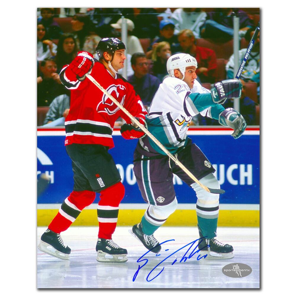 Esa Tikkanen New Jersey Devils Action Autographed 8x10
