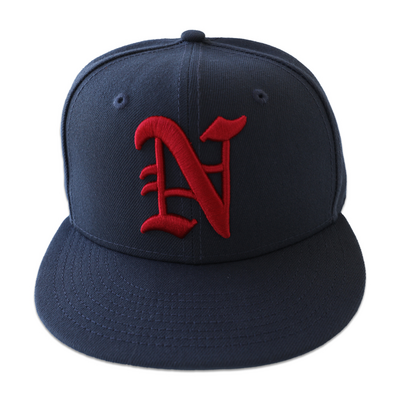 Photo of Norfolk Tides 2025 Game Worn Red Stockings Hat
