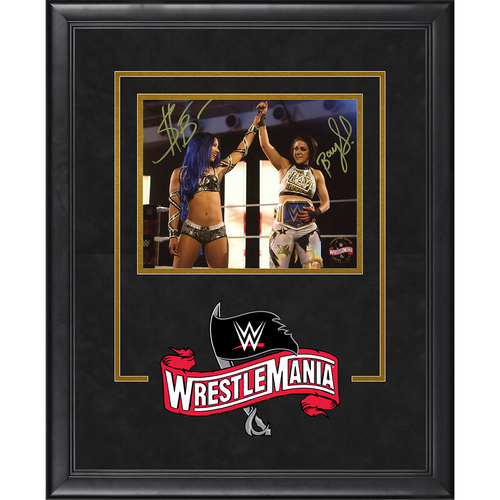 Bayley and Sasha Banks SIGNED WrestleMania 36 Champion's Edition Frame (#1 of 5)