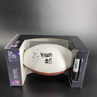 Jets - Elijah Moore Signed Mini Football With Jets Logo