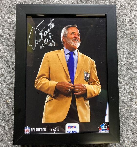 HOF - Chargers Dan Fouts NFL Auction Exclusive Signed 5x7 Photo Individu...