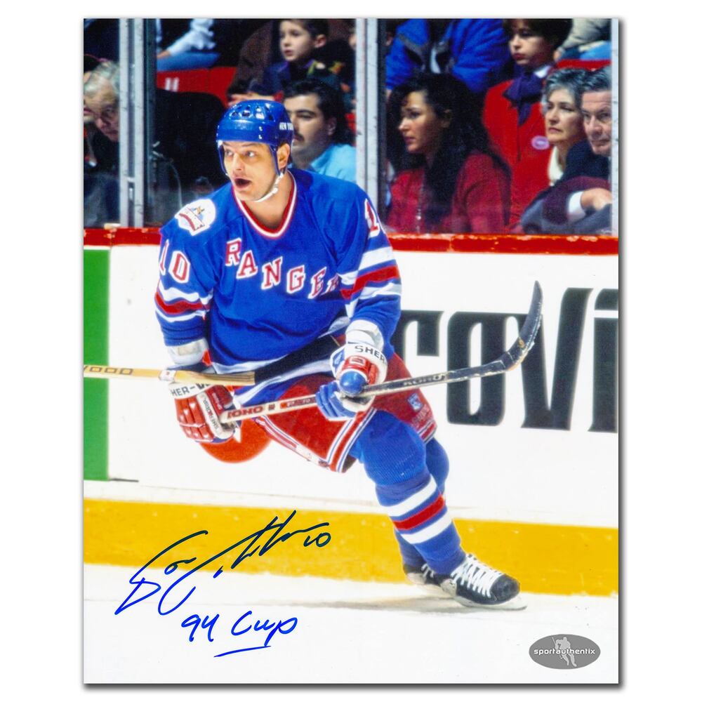 Esa Tikkanen New York Rangers Action Autographed 8x10