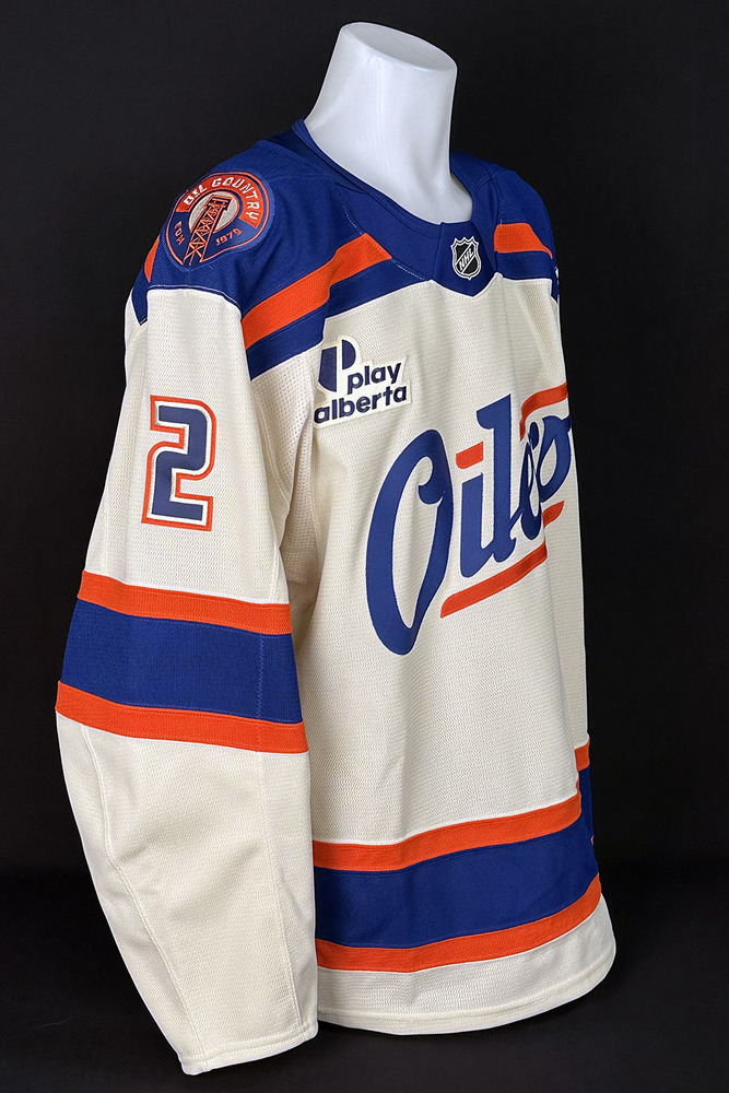 #2 Evan Bouchard - 2025-26 Edmonton Oilers Alternate Set #1 Game Worn Jersey - Worn For 2 Games - Oct 28th vs Utah & Dec 4th vs Seattle