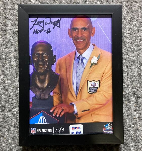 HOF - Colts Tony Dungy NFL Auction Exclusive Signed 5x7 Photo Individual...