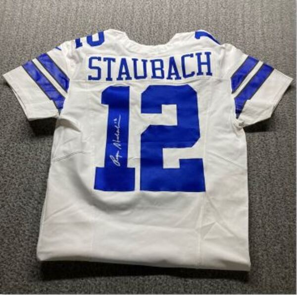 NFL - Cowboys Roger Staubach Signed Authentic Jersey Size 42