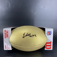 NFL - Fresno State Erik Brooks Signed Gold Duke