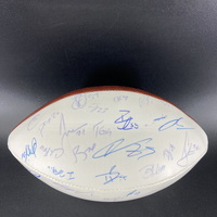 NFL - 49ers Multi Sign Super Bowl XLVII Panel Ball Signed By Over 30 Pla...