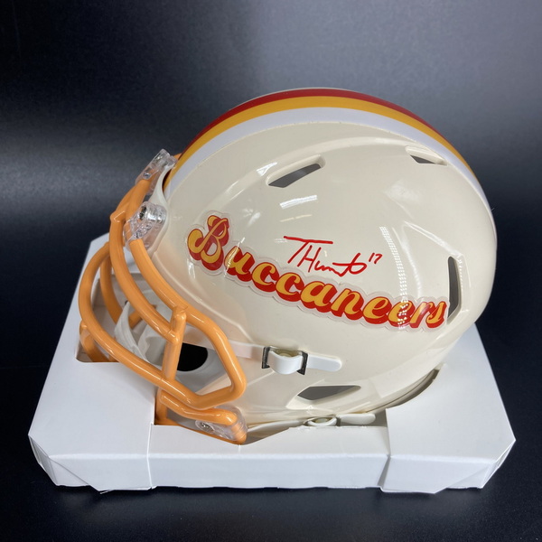 NFL - Buccaneers Ted Hurst Signed Retro Mini Helmet
