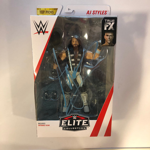 AJ Styles SIGNED Elite Series Top Picks Action Figure