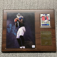 Titans - Malik Willis 15x12 Plaque With Signed 8x10 Photo