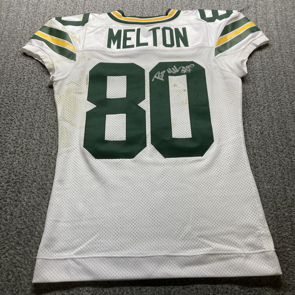 Crucial Catch - Packers Bo Melton Signed Game Worn Jersey (10/20/2024) S...