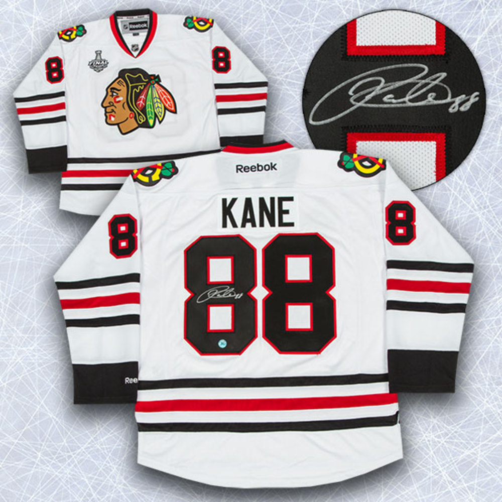 Patrick Kane Chicago Blackhawks Autographed Stanley Cup Reebok Premier Jersey