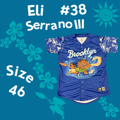 #38 Eli Serrano III Game Worn Moana Jersey (Size 46)