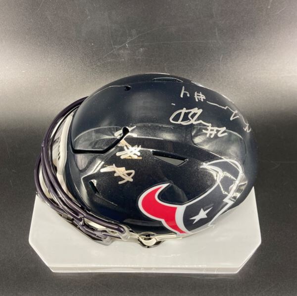 NFL - Texans Multi Signed Mid Size Helmet Signed by Nico Collins, Azeez ...