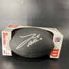 NFL - Bills Josh Allen Signed Black Football With Metallic Bills Logo