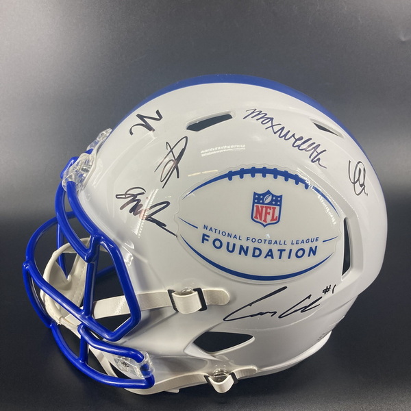NFL - Multi Signed NFL Foundation Replica Speed Helmet Signed by Cam War...