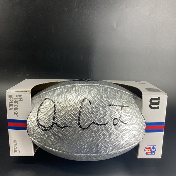NFL - Jets Omar Cooper Jr Signed Silver Composite Football
