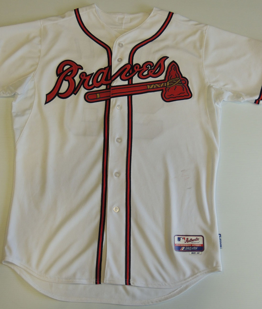 Braves Authentics Chasen Shreve Autographed GameUsed Jersey Atlanta Braves Stars of Today vs